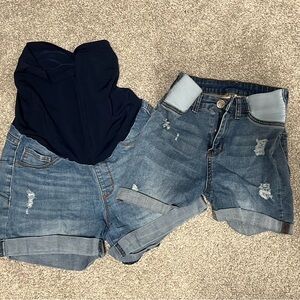 2 pairs of Maternity shorts
